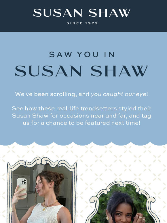 Saw You in Susan Shaw