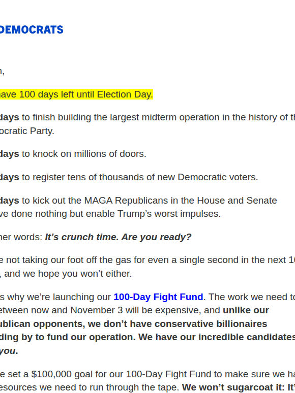 100 days.