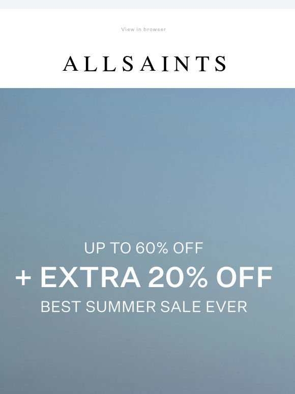 Extra 20% Off Sale: We’ve Got Your Size