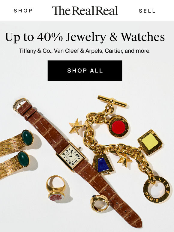 Up to 40% off Tiffany, Van Cleef, Cartier & more