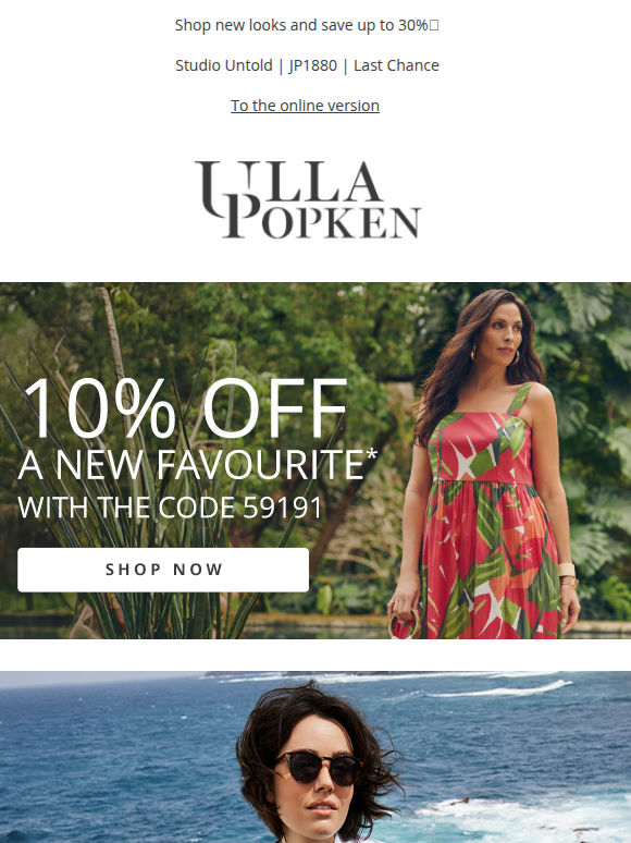 Be quick 🛍️ Get 10% OFF your favourite style