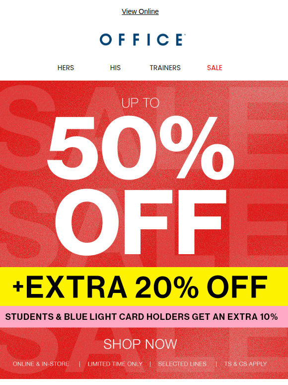 EXTRA 20% OFF SALE NOW LIVE! 🤩