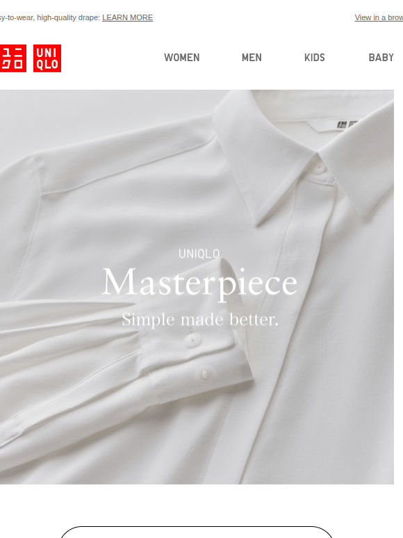 UNIQLO Masterpiece: Rayon Blouse