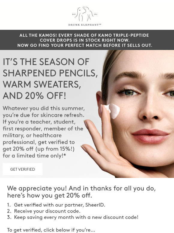 Best time for 20% off…