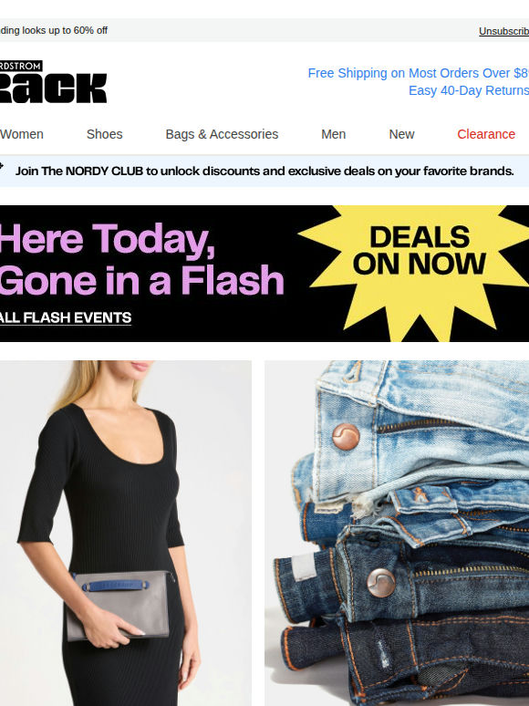 Longchamp Up to 50% Off | New from Levi's, Joe's & Hudson Jeans