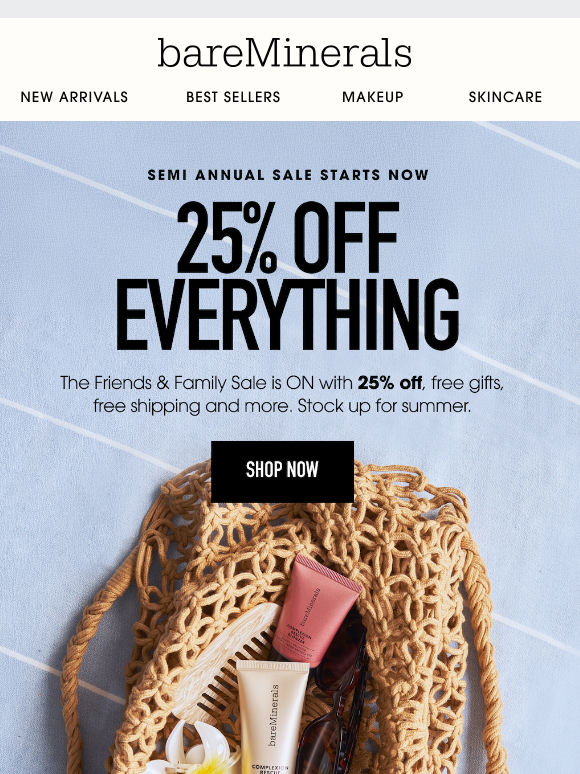 The Friends & Family Sale starts now!