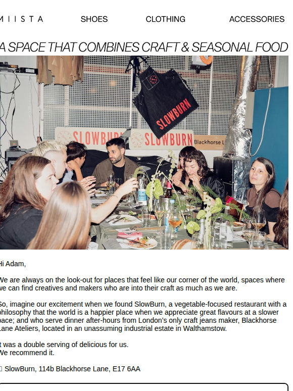 Happy eating at SlowBurn London