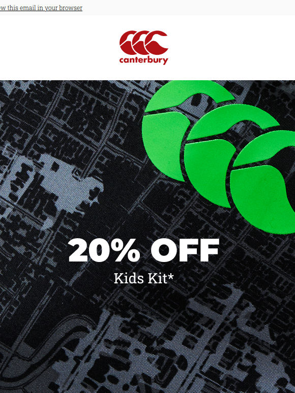 20% off kids kit.