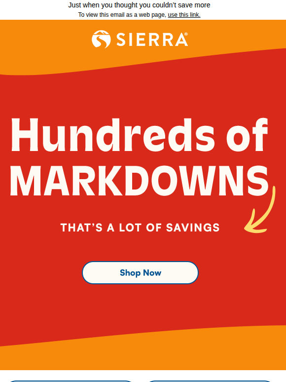 Look at all these markdowns