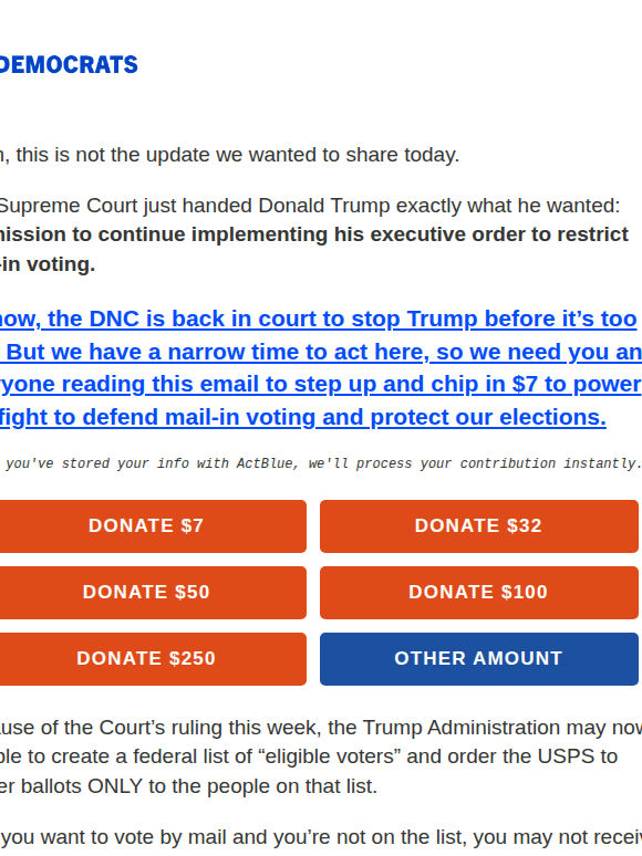 Breaking SCOTUS Update: