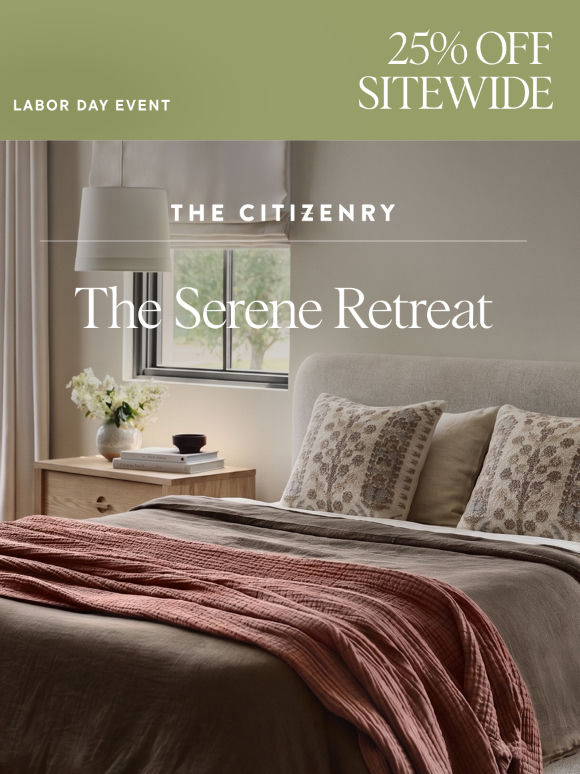 Introducing: a serene retreat at 25% off
