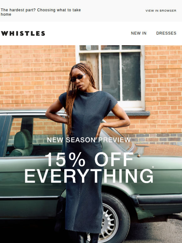 Good news: 15% off is here