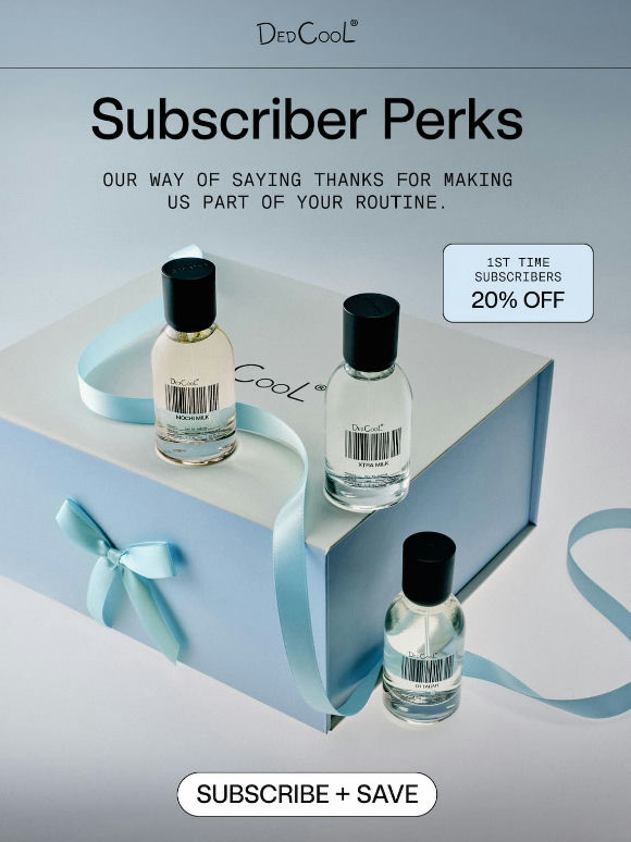 Start saving: 20% off your first subscription!