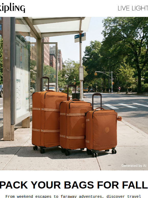 Pack your bags for fall