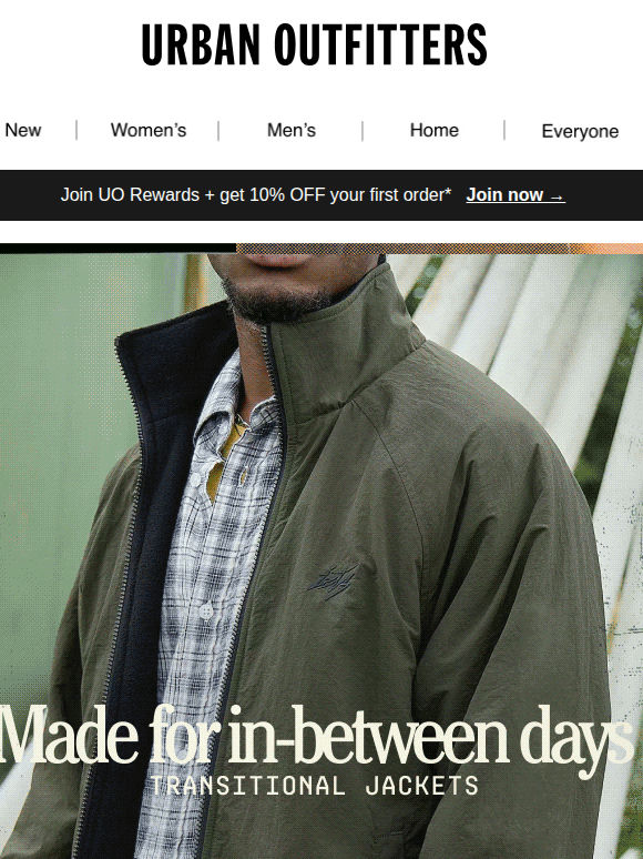 Jackets for in-between days