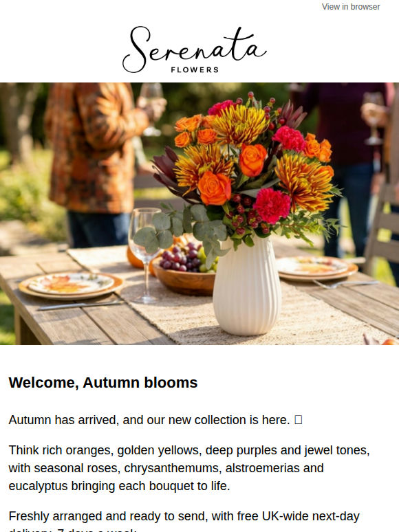 🍂 Meet our new autumn bouquets