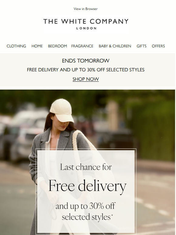 Ends tomorrow | Free delivery