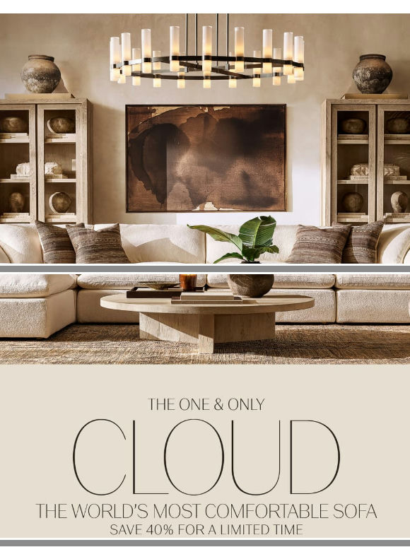 Save 40% on Cloud, the World’s Most Comfortable Sofa
