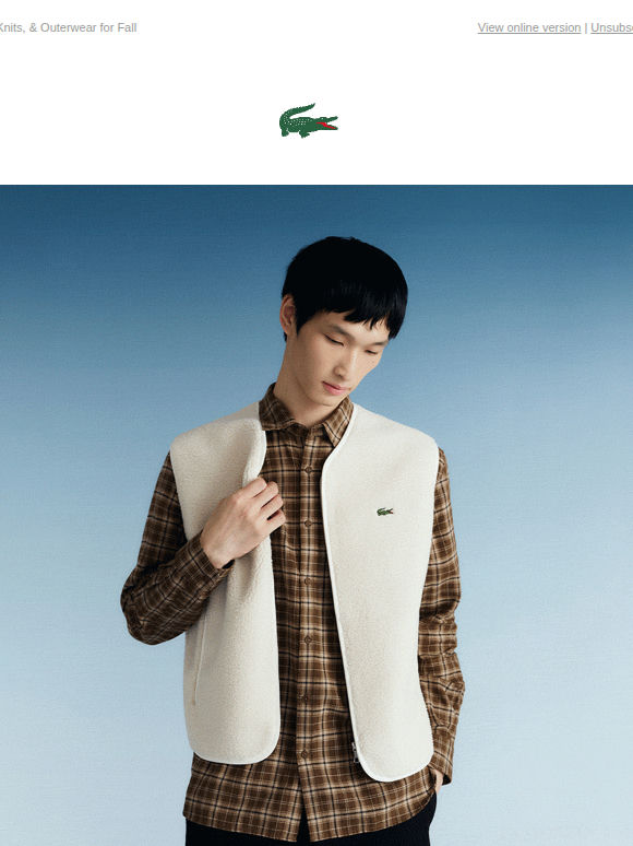 Entering Fall, the Lacoste Way