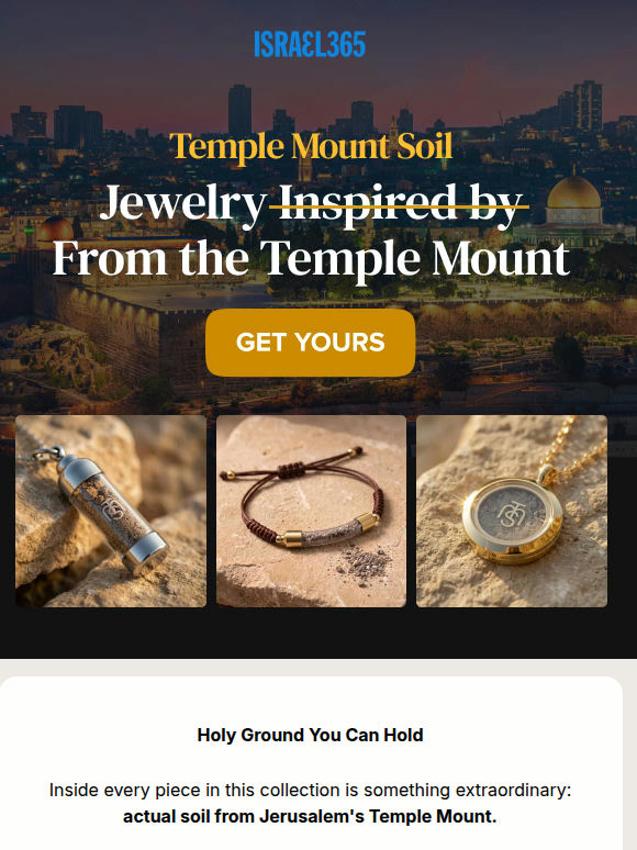 What's inside this pendant? The Temple Mount.