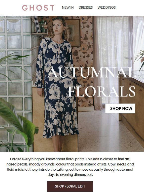 The Autumnal Floral Edit