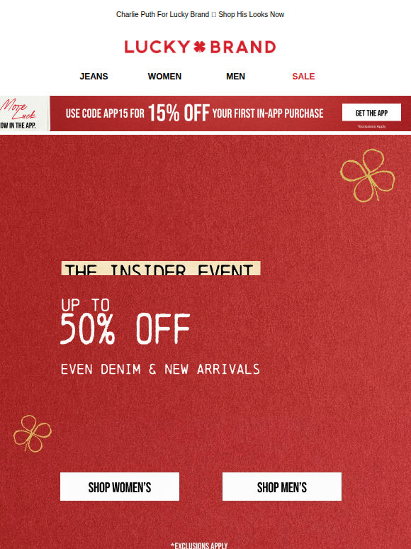 Up To 50% Off Insider Event! Plus, New Outerwear