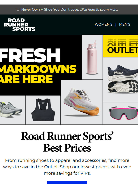 Shoes, Apparel, And More at Our Lowest Prices