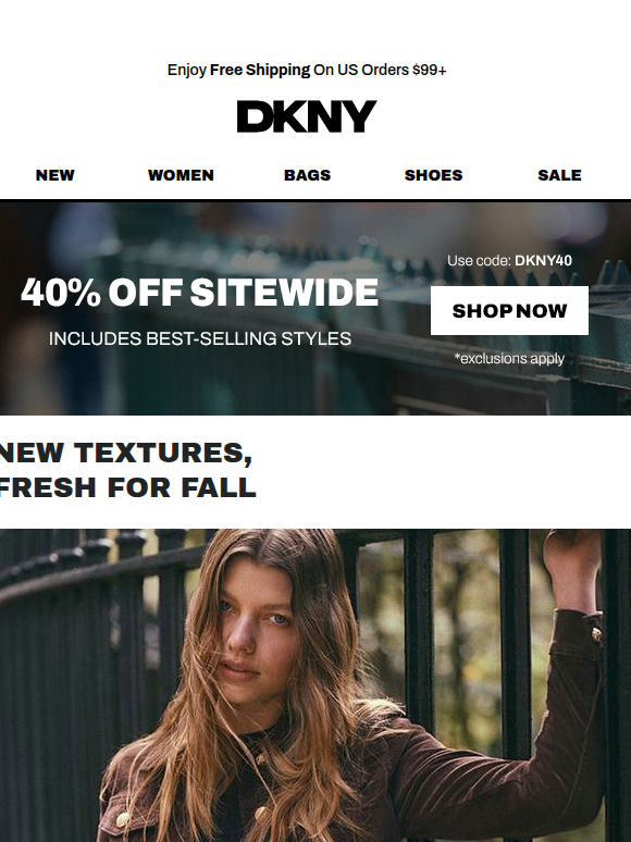 40% Off Sitewide With Code: DKNY40