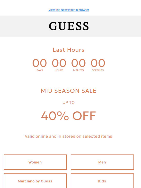 There, last hours to save up to 40% off