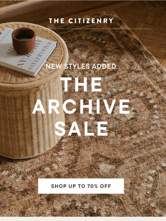 Before they're gone, up to 70% off