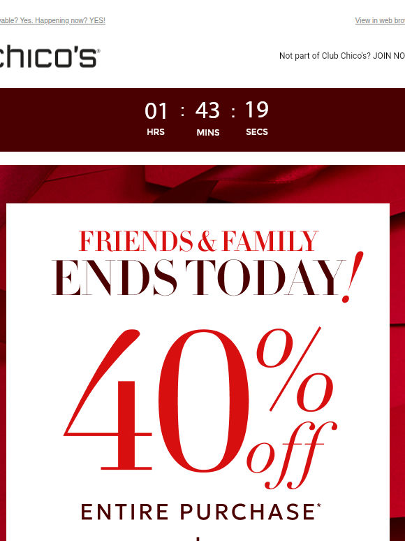 LAST DAY for 40% OFF + FREE SHIP + NEW DEALS (or is it? 👀)