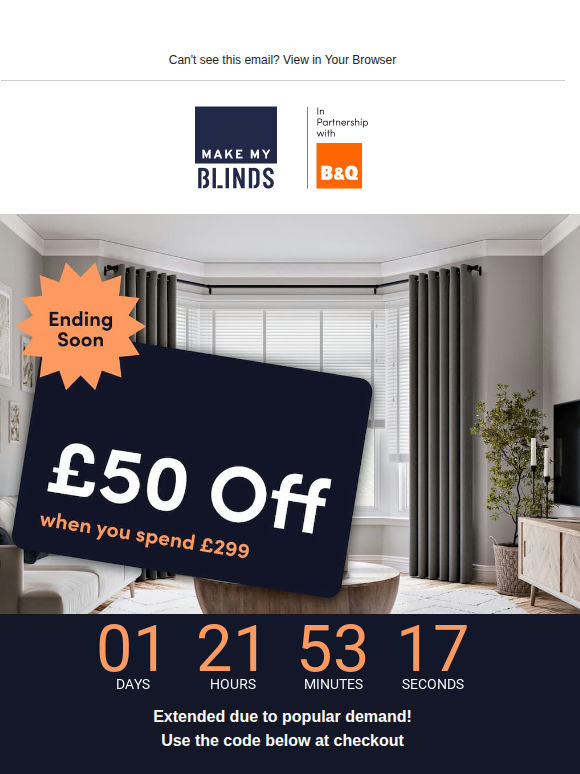 Sale Extended! Grab Your £50 Off Today! ⏰