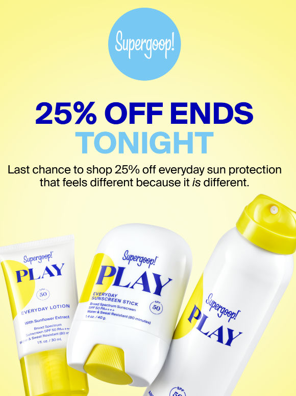 Ends TONIGHT: 25% off your first order