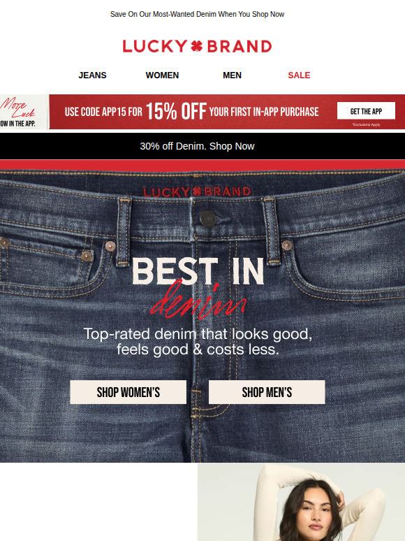 Top-Rated Low Rise & Straight Denim (+ 30% Off!)