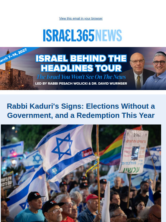 Election Special: Prophecy, Parties, and How Israel Votes and Today's Top Stories