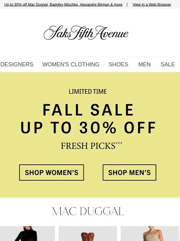 Shop these styles from our Fall Sale (before they sell out)
