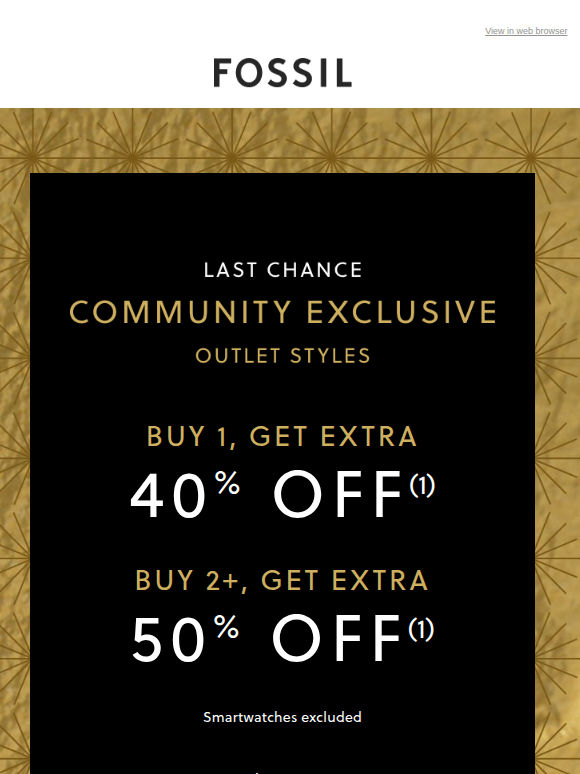 Use your OUTLETVIP before it’s gone 🛍️