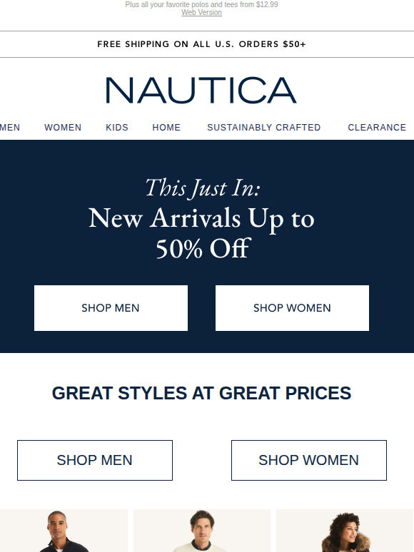 *NEW STYLES* Up to 50% off!