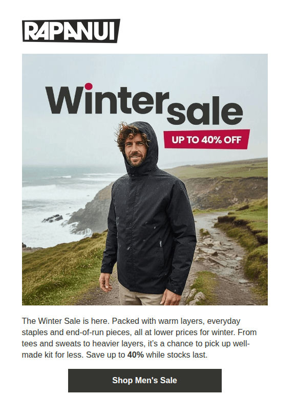 Winter Sale — Save Up To 40%