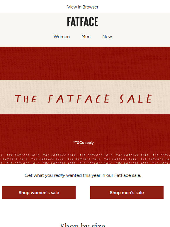 Boxing Day Bargains! The FatFace Sale is ON!