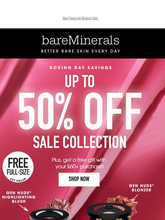 50% off Sale + Free Full-Size Gift