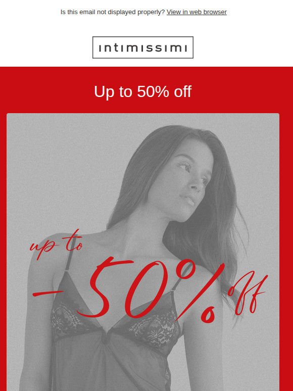 It's SALE time! Up to 50% off selected of items.