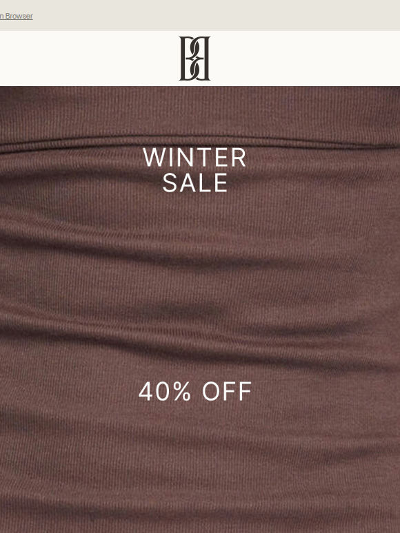 OUR WINTER SALE IS LIVE