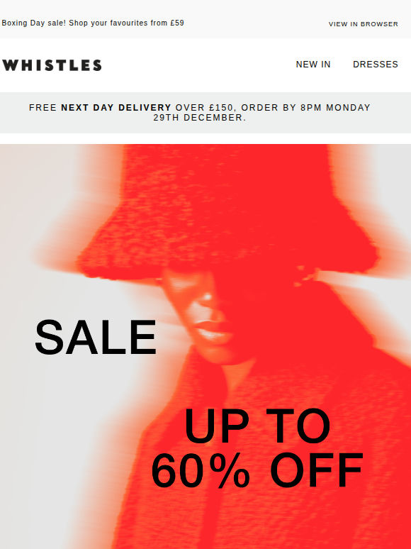 Up to 60% off SALE now on