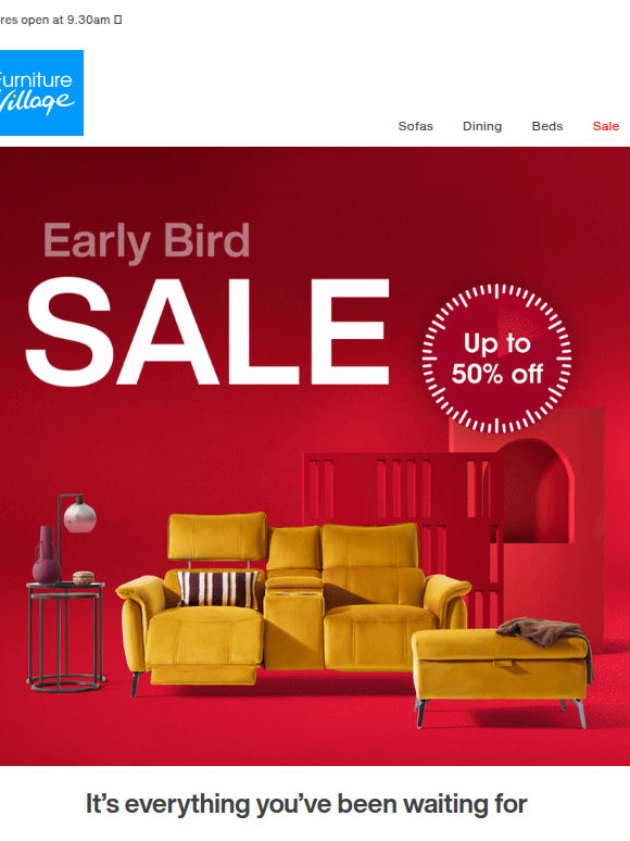 SALE | Up to 50% off with Early Bird Offers!