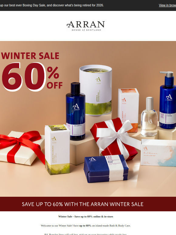 Boxing Day SALE 💫 Up To 60% Off