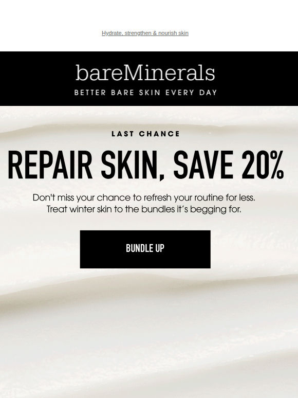 Last chance: bundle skincare, save 20%