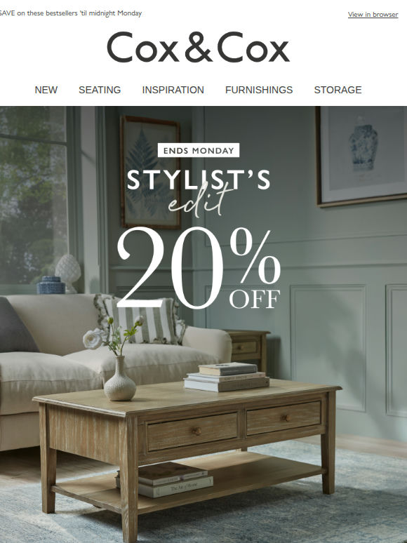 20% OFF this week’s Stylist Edit