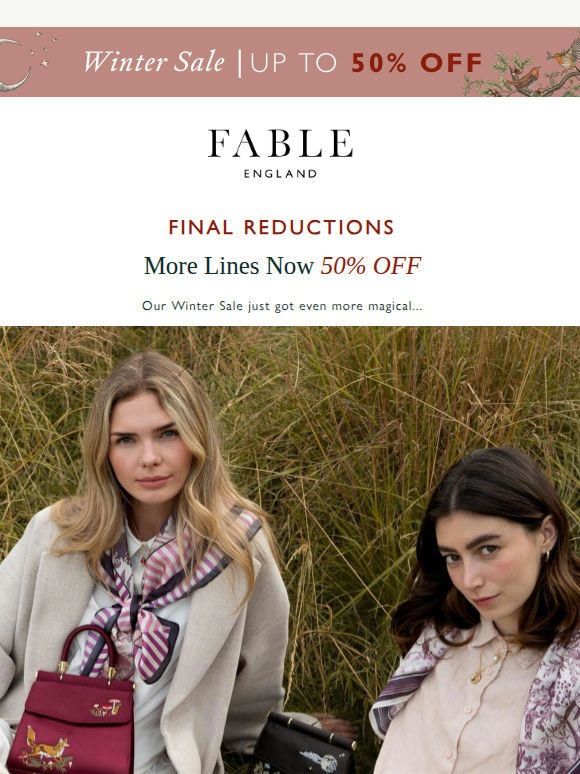 Final Markdowns ⚡ Up to 50% Off