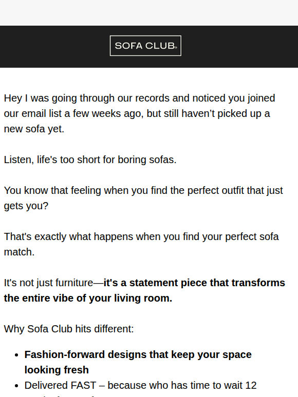 You showed up in our records